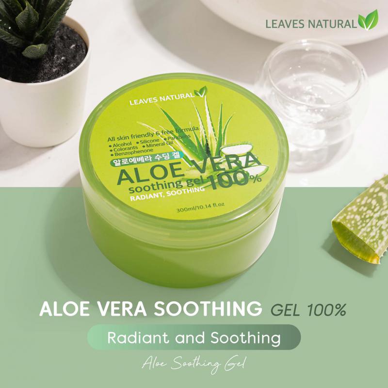 Leaves Natural Aloe Vera Soothing Gel 100%