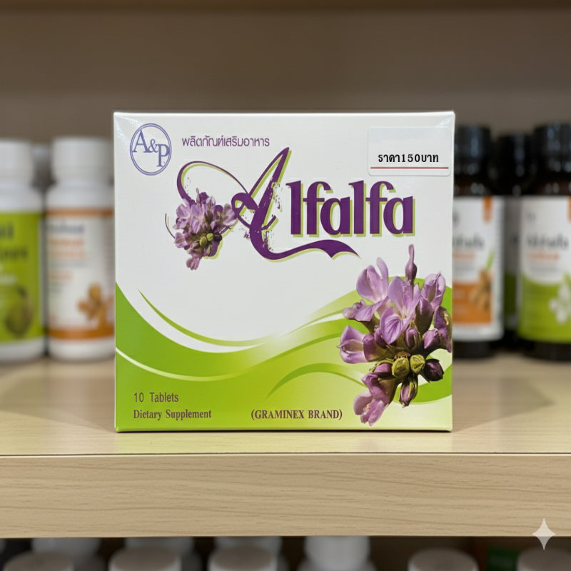 อัลฟัลฟ่ากล่องเล็ก 150 บาท [10เม็ด]