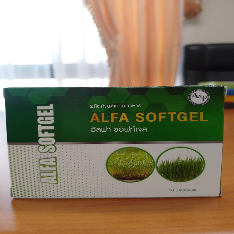 อัลฟาซอฟท์เจล alfa soft gel  ขนาด10แคปซูล
